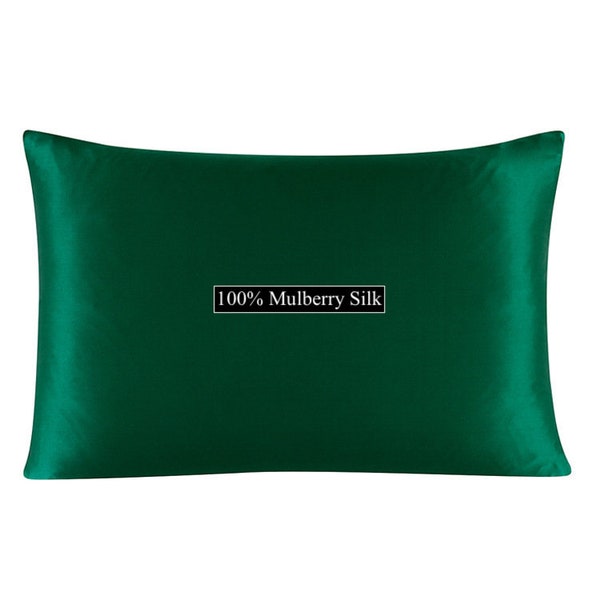 100% Mulberry Silk Pillowcase for Skin and Hair Care - Both Sides 19 Momme High Quality Silk