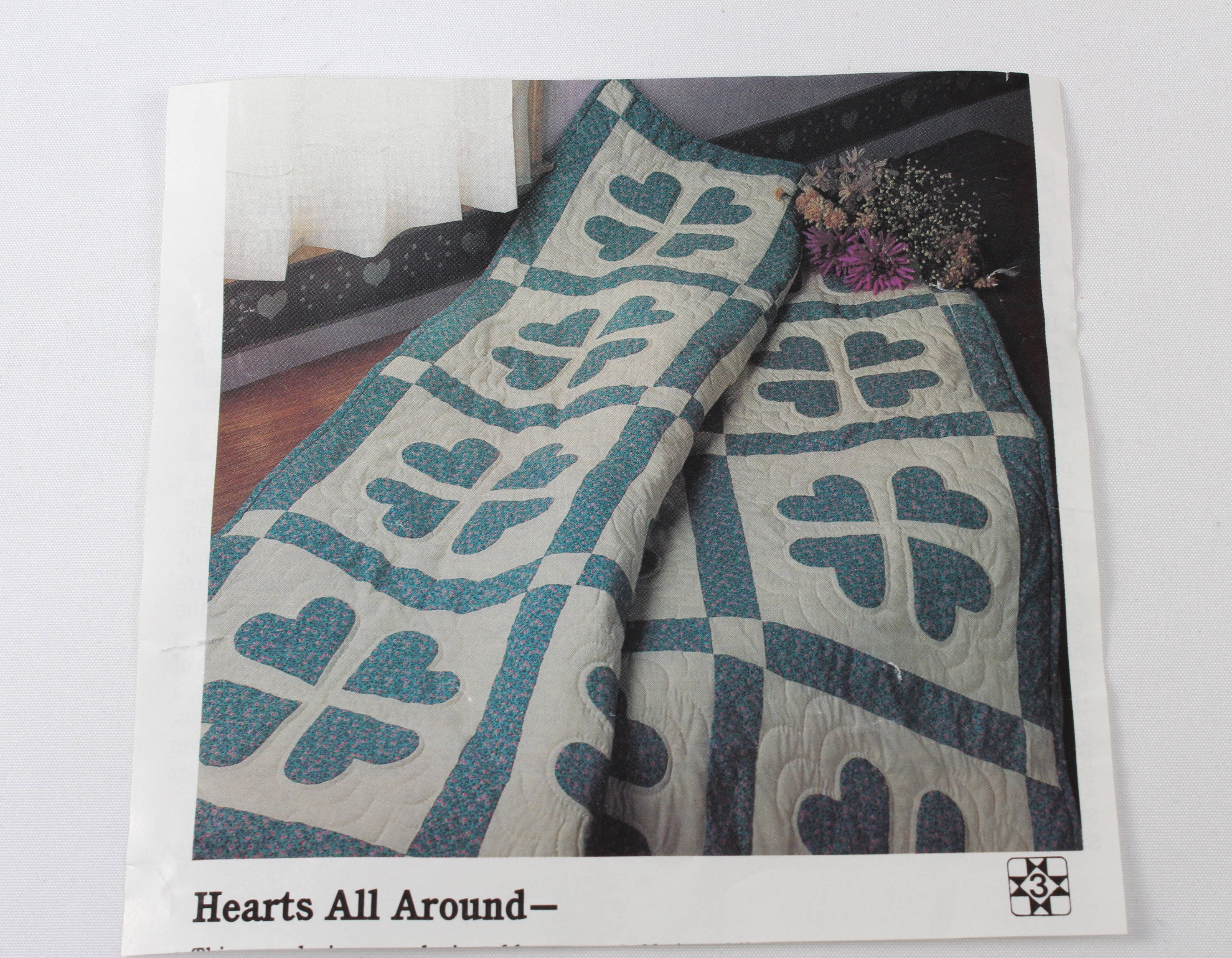NEW Hearthside Quilts hearts All Around 80 X Etsy