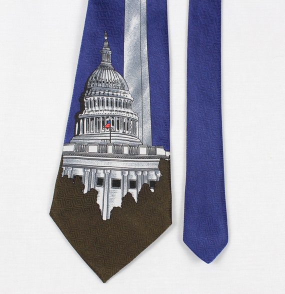 Unique Necktie-washington DC Buildings Novelty Necktie - Etsy