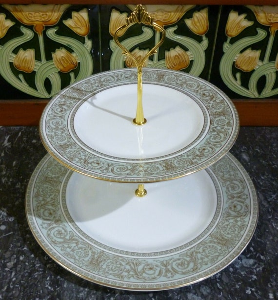 Royal Doulton English Renaissance 2 Tier Plate British Etsy