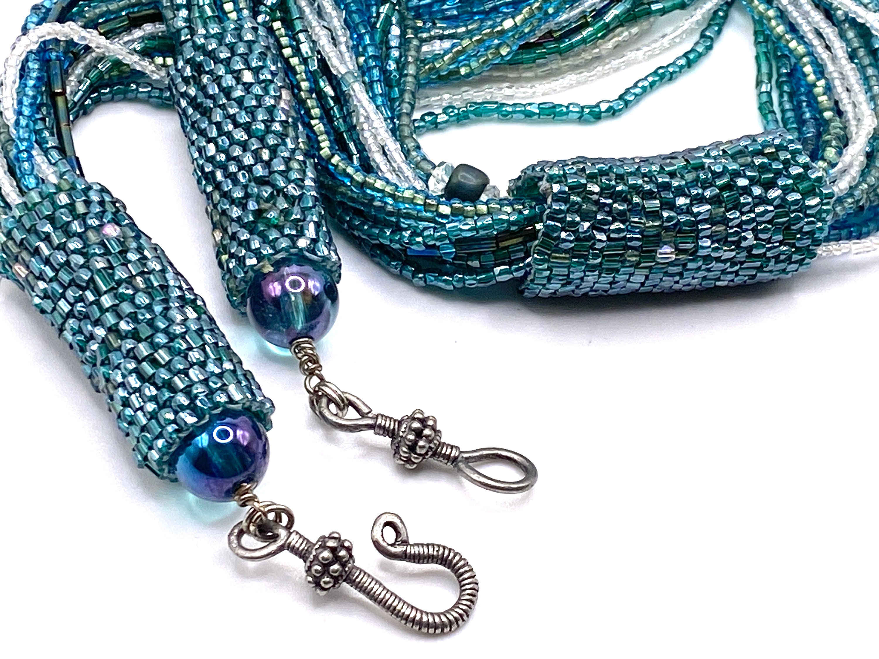 ネックレス・ペンダント Ocean Beads Necklace Ocean Waves | Seed Bead Necklace - Etsy