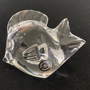 Steuben Glass Fish, Hand Cooler