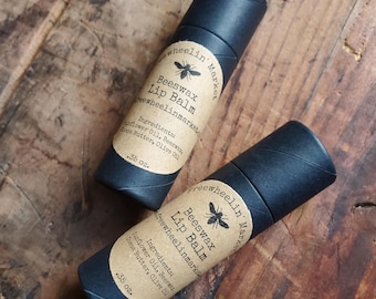 Beeswax Lip Balm in Eco- Friendly Tube - Choose Your Flavor