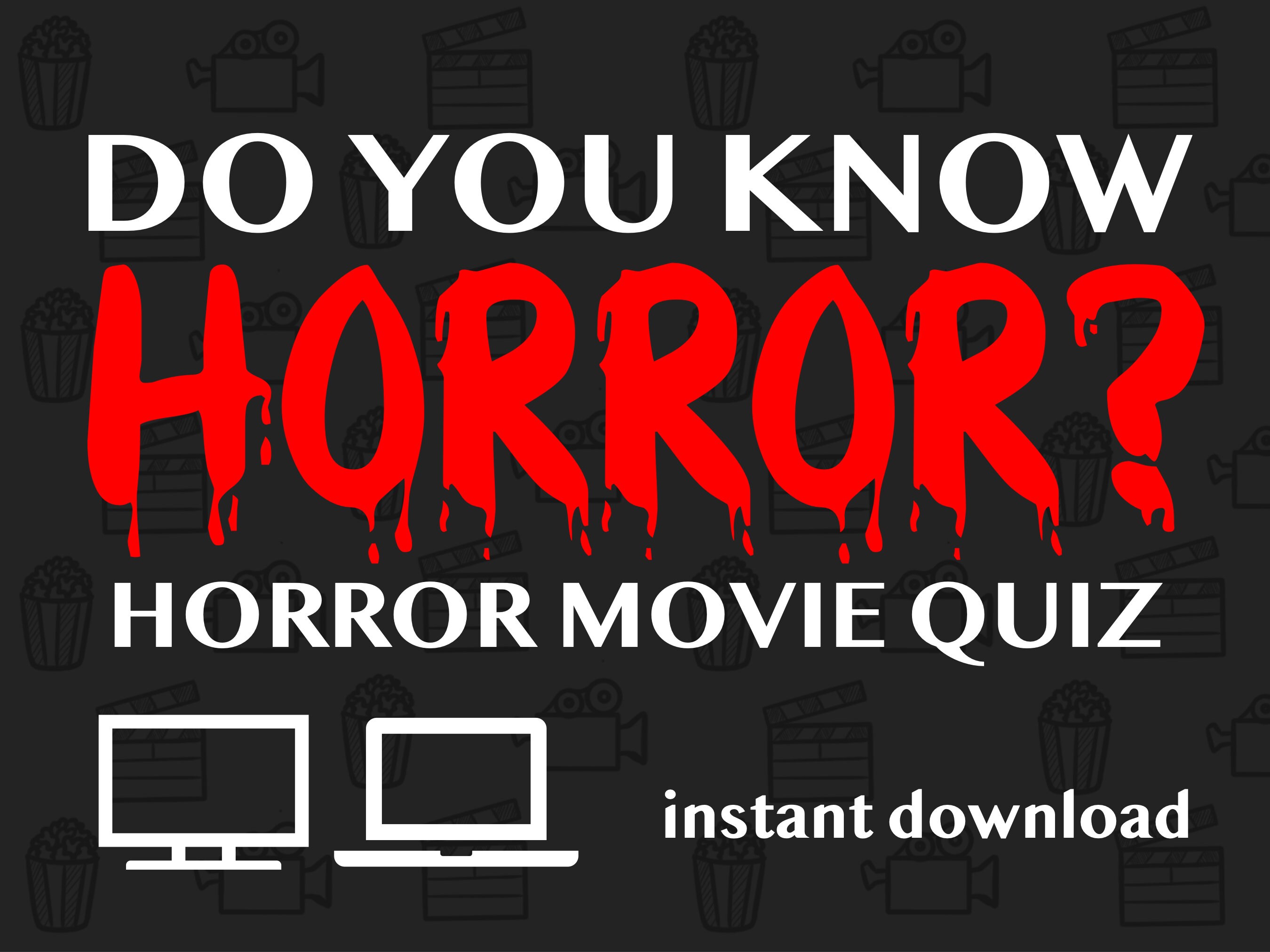 Do You Know Horror Horror Movie Quiz Etsy