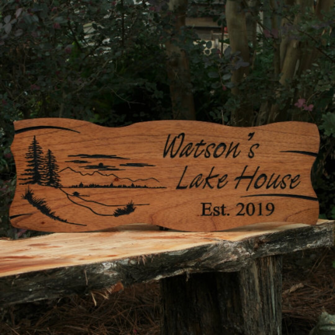 Personalized Wooden Sign Outdoor Sign Custom Wood Sign Etsy