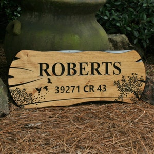 Wooden  Sign - Personalized Sign - Custom Wood Sign - Carved Sign - Rustic Sign - Family Name - Outdoor