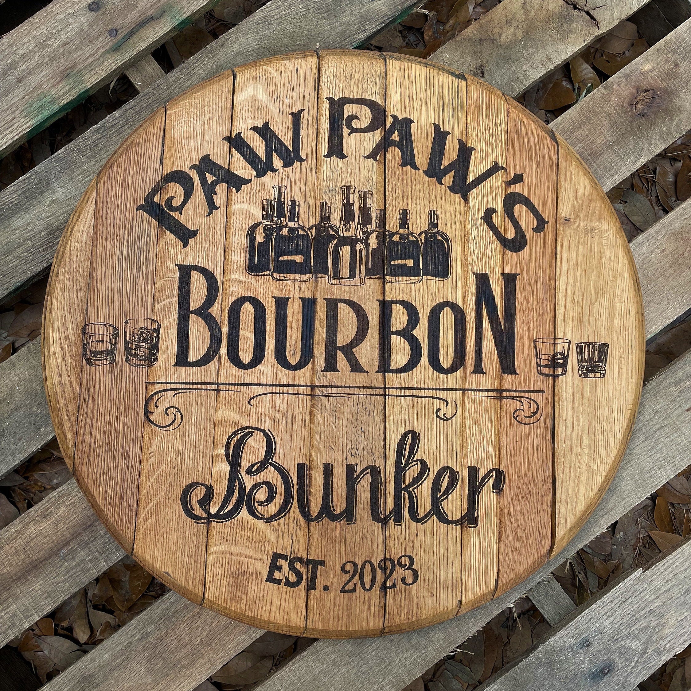 Bourbon Street Embossed Metal Sign – 5x24 Inch – Made In USA – Man Cave Garage Bar Décor