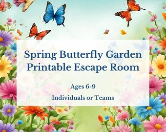 Spring Butterfly Garden Printable Escape Room