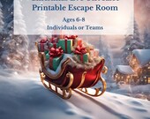 Christmas Eve Gift Race Printable Escape Room | Christmas Escape Room for Kids | Christmas Games | Holiday Puzzles | Christmas Eve Games