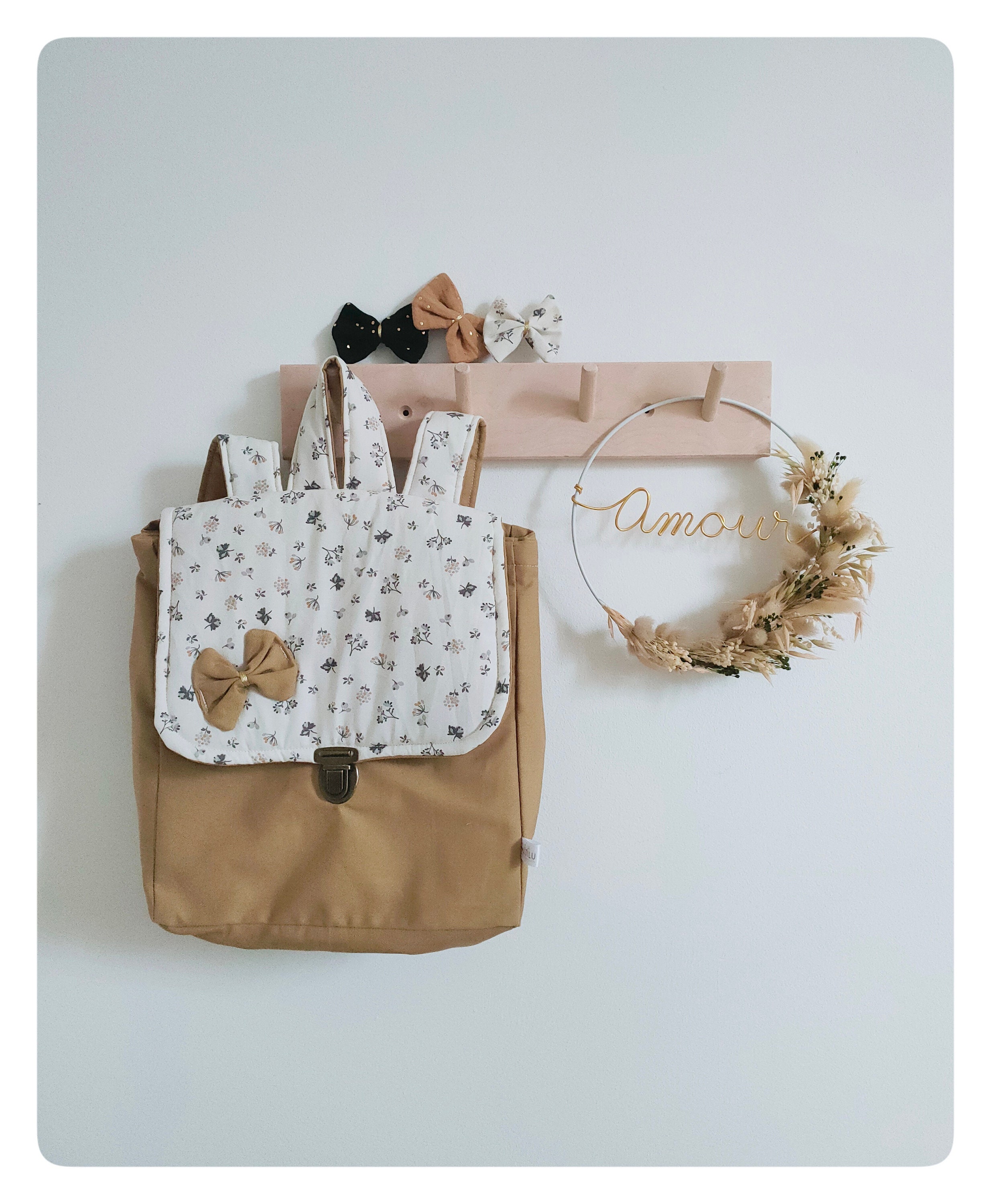 Cartable Pour L'école Maternelle Camel/Fleurs