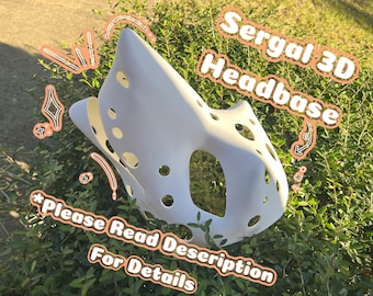 Sergal Fursuit Head Base, 3D gedruckte Toony Maske