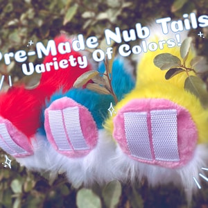 SOFORT LIEFERBAR - Vorgefertigte Nub Tails (Hirsch, Kaninchen / Hase und Ziege)