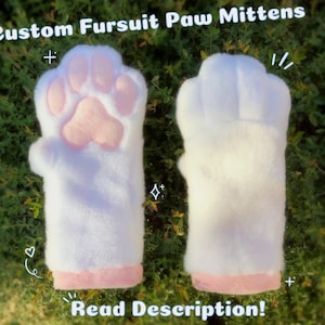 CUSTOM Fursuit Paw mittens (READ DESCRIPTION) Do not purchase yet