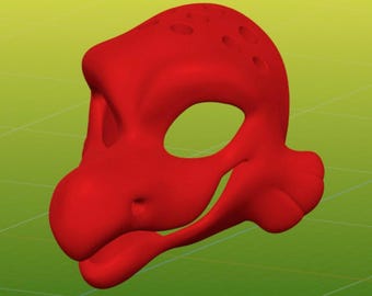 Lachs / Fisch TPU Fursuit Head Base STL