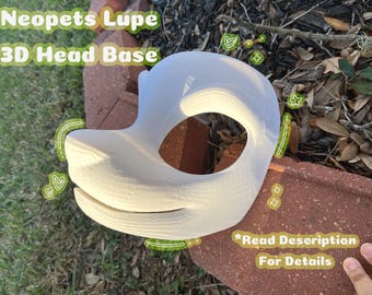Neopets Lupe Fursuit Head Base, 3D gedruckte PLA Hundemaske
