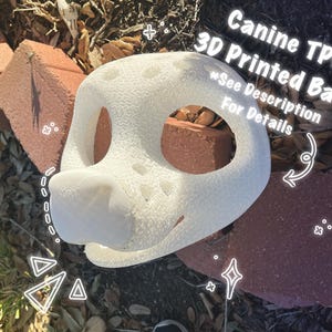 3D-utskriven hundpälsdräktshuvudbas, Toony valpmask