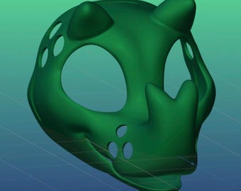 Digitale STL Druckdatei - 3D Käfer / Bug PLA Fursuit Kopf