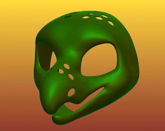 3D Gedruckte Fisch / Vogel Kopf Basis, Toony Maske PLA