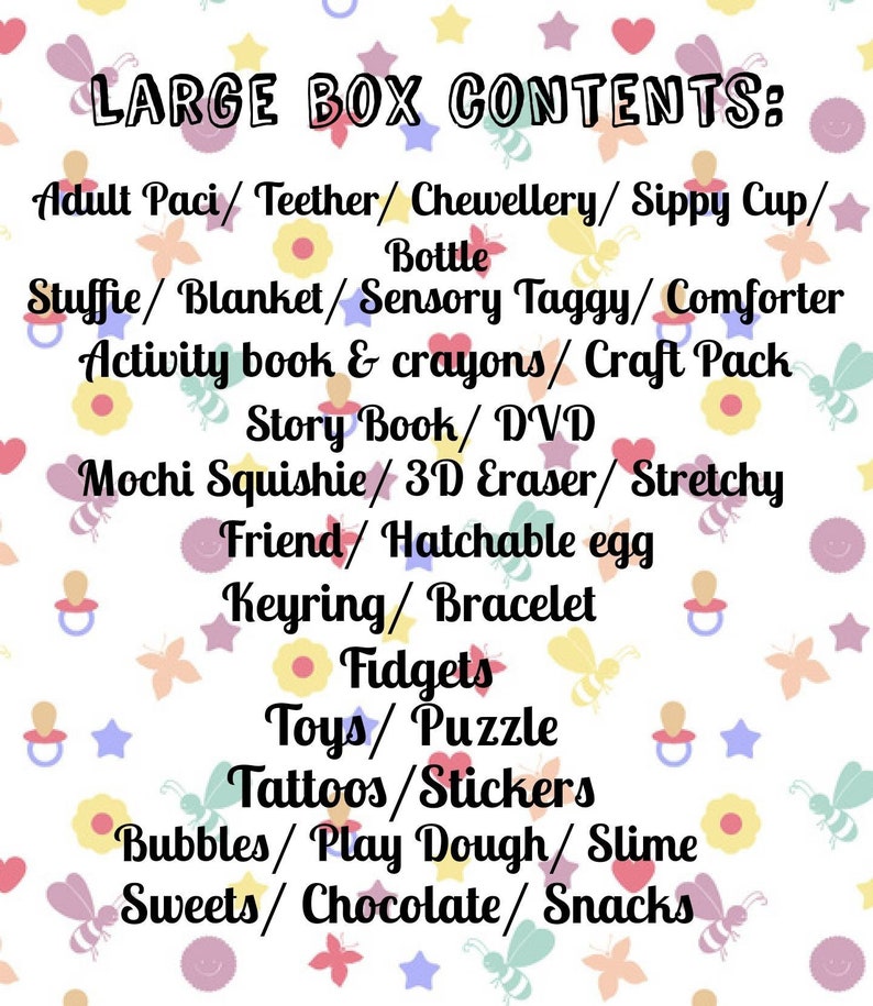 Random Littlespace Mystery Box small Large Etsy