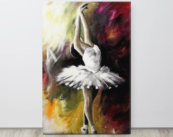 Edgar Degas En Pointe Ballerina Dipinto ad olio - Stampa su tela allungata - Opzioni di dimensioni multiple