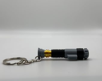 3D Printed Retractable Laser Sword Keychain – Customizable Sci-Fi Keyring with Multiple Blade Colors