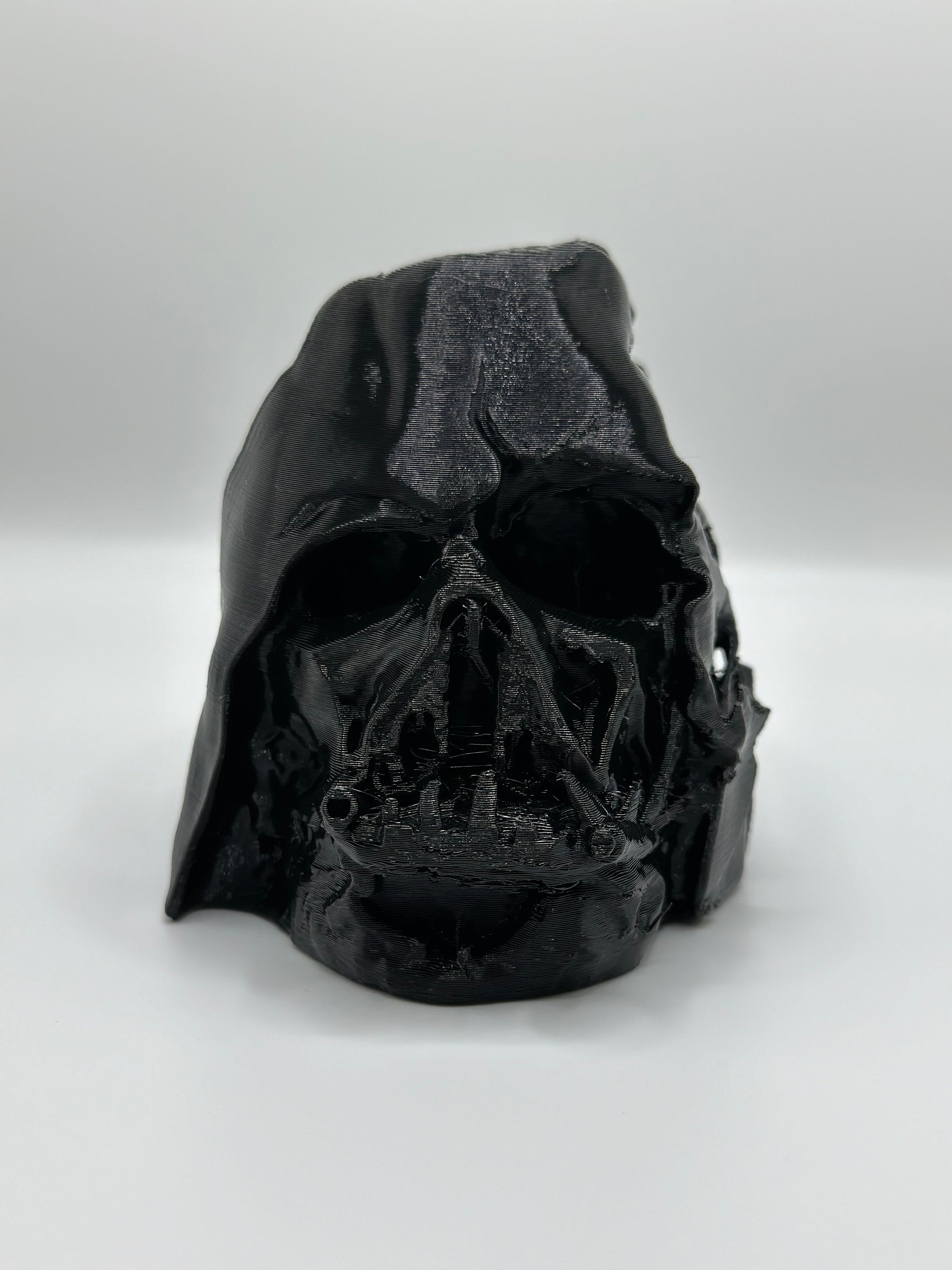 3D Printed Melted Dark Lord Helmet – Sci-fi Display Prop & Mini
