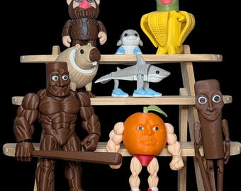 Italian Brainrot Series – Tralalero Tralala, Brr Brr Patapim & Bombardiro Crocodilo 3D-Printed Wiggly Creatures | Fun Articulated Toys