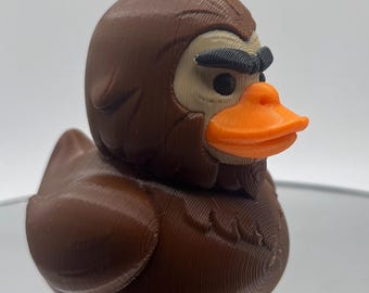 Big Foot Off-Roading Duck Figurine – 3D Printed Sasquatch Duck Décor, Fun Ducking Gift for Desk or Car Dashboard – Made in USA