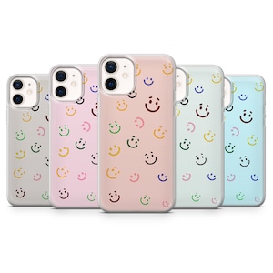 Smile Phone Case Smiley Phone Case Smiles Phone Case fit for iPhone 13 Pro 12 11 XR XS 8+ Samsung A52 A51 A12 Galaxy S20fe S21 Ultra