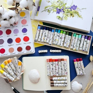 Pastels à Huile Sennelier 12 Couleurs - Qualité Artistique Made In France