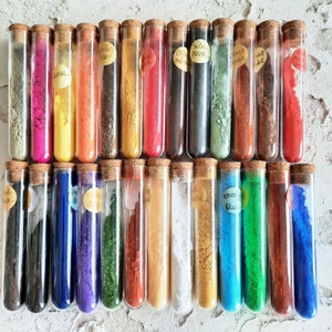 Set van 25 pigmenten / droge pigmenten / 25 x 5 g / organische pigmenten