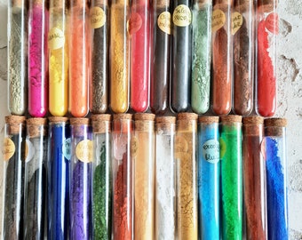 25  pigments set / dry pigments / 25 x 5g / organic pigments