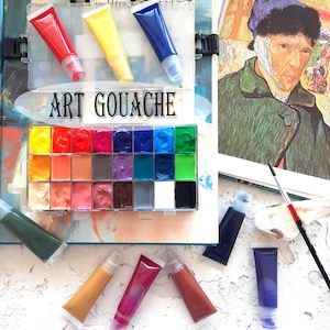 Art Gouache ,handmade gouache - 48 shades - 5 ml, 15 ml .