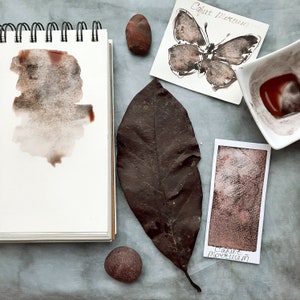 Caput Mortuum - Kassel brown - handmade watercolor