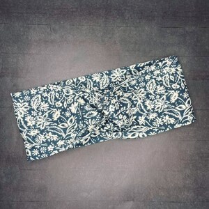 Blue Floral Spring Headband