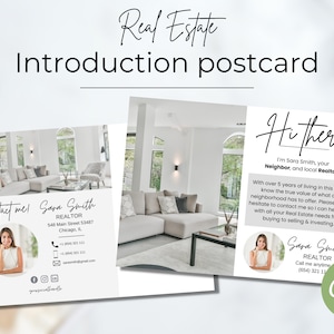 Real Estate postcard, Real Estate Farming postcard, Realtor Postcard, Real Estate Mailer, Hello Neighbor Postcard, Faming Card, Canva
