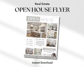 Open House Flyer Template for Real Estate Agents | Canva Template