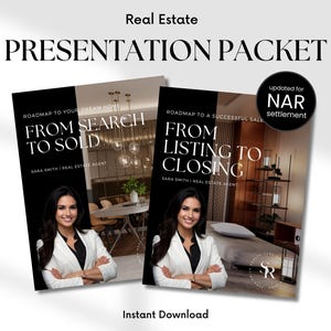 Listing Presentation & Buyer Presentation Real Estate Presentation Bundle, Real Estate Guides Canva,  Seller and Buyer Presentation Bundle