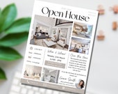 Open House Flyer Real Estate, Flyer Canva Template, Realtor Flyer Open house, Real Estate Marketing, Flyers for Listings, Realtor