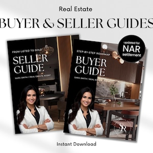 Real Estate Buyer Guide, Real Estate Seller Guide, Real Estate Marketing Template, Realtor Buyer Packet, Seller Packet, Home Buyer Guide