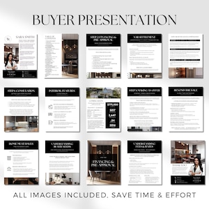 Listing Presentation & Buyer Presentation Real Estate Presentation Bundle, Real Estate Guides Canva,  Seller and Buyer Presentation Bundle