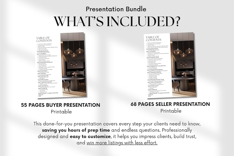 Listing Presentation & Buyer Presentation Real Estate Presentation Bundle, Real Estate Guides Canva,  Seller and Buyer Presentation Bundle