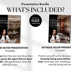 Listing Presentation & Buyer Presentation Real Estate Presentation Bundle, Real Estate Guides Canva,  Seller and Buyer Presentation Bundle