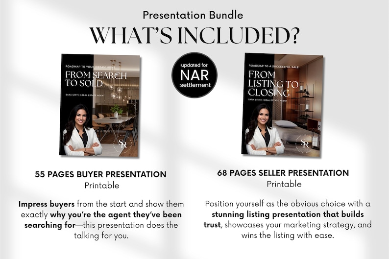Listing Presentation & Buyer Presentation Real Estate Presentation Bundle, Real Estate Guides Canva,  Seller and Buyer Presentation Bundle