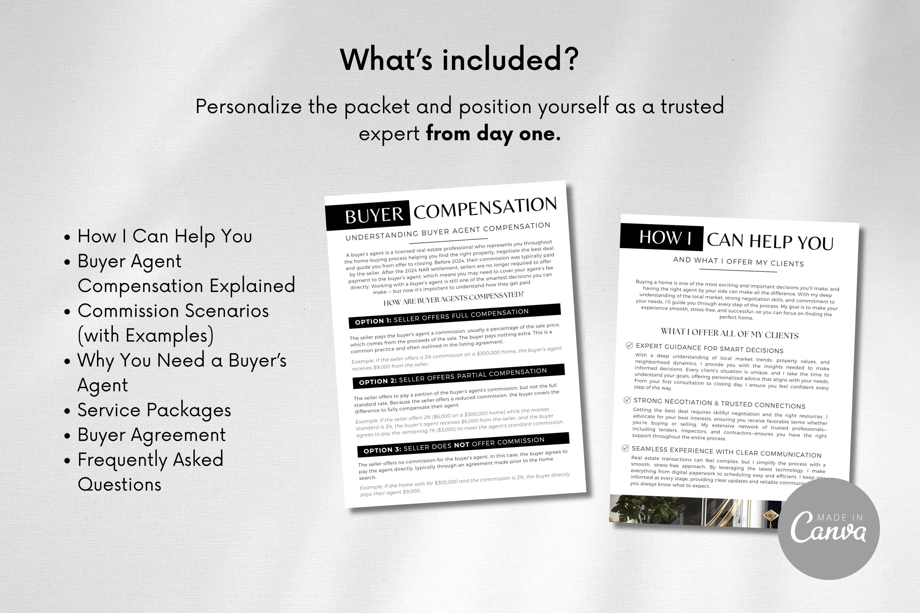 Buyer Agent Compensation Packet, Buyer Commission Explained, Real ...