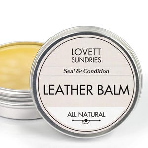 Leather Balm - Natural Sealer and Conditioner  -  Lovett Sundries / Mountain Lake Supply