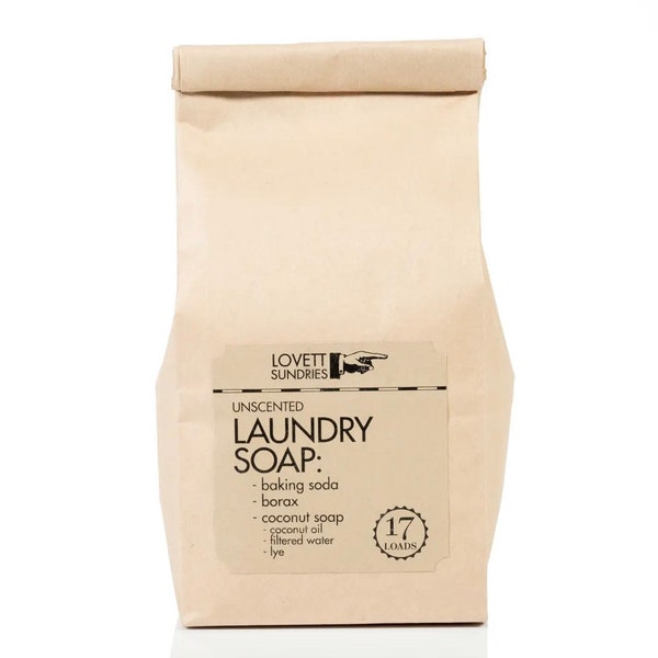 Lovett Sundries - Unscented Natural Laundry Soap - Simple Clean and EcoFriendly / Mountain Lake Supply
