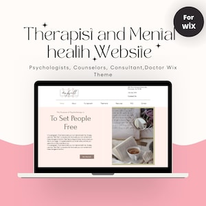 Therapy Wix Website Template Design for Psychotherapists and Consultants,Mental health,counselor and freelancer  Website Template