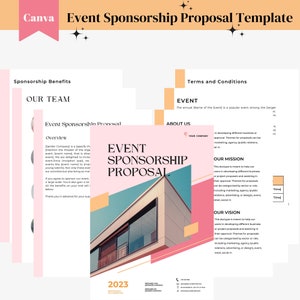 Event Sponsorship Template for Nonprofit Events fundraising Event Canva