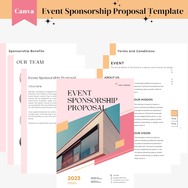 Event Sponsorship Template for Nonprofit Events,Fundraising Event Canva Template,Nonprofit Event Planning, Nonprofit Fundraising letter